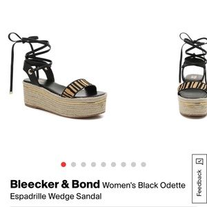 Brand new espadrille platform sandals